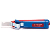 Weicon Pelacables Nº 4-28 H- Profundidad de Corte 4-28 mm con Hoja de Gancho- Rojo-Azul- 185 mm